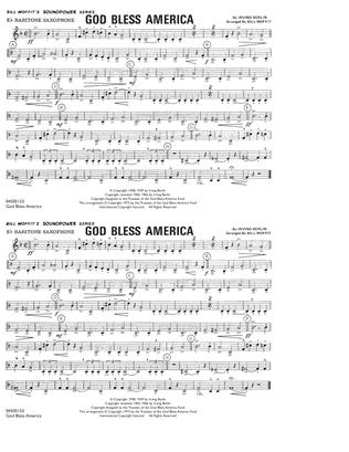 God Bless America - Eb Baritone Sax