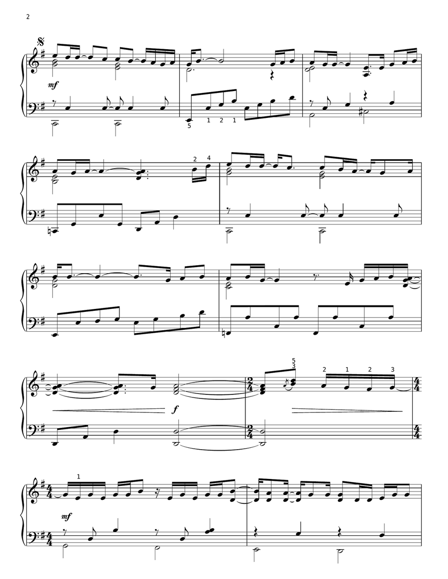 Home Piano Solo scores gallery preview page 2