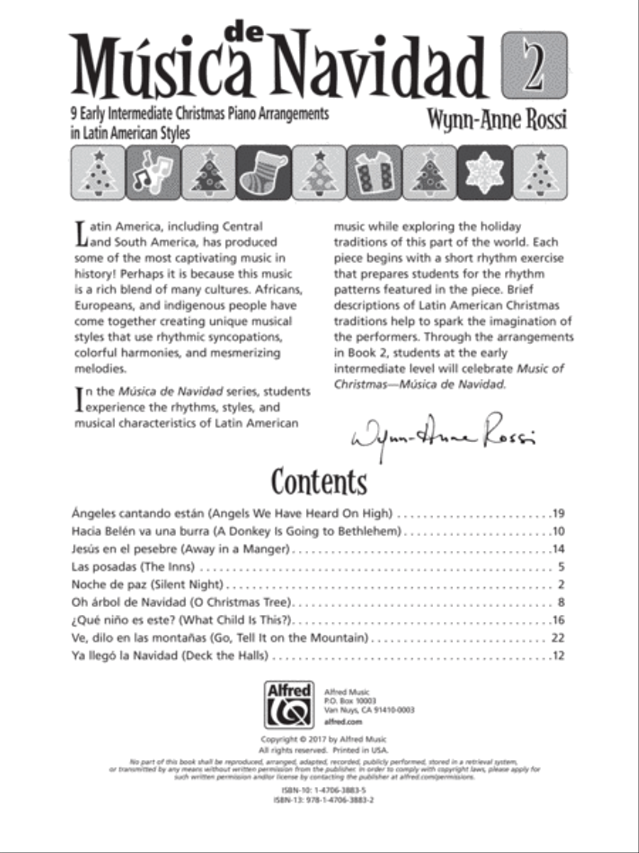 Música de Navidad, Books 1 & 2 (Value Pack) Easy Piano scores gallery preview page 5