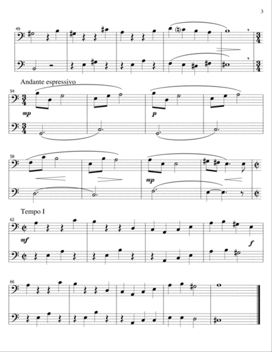 Striped Marbles-Scherzo Impromptu-Trombone Duet Trombone Duet scores gallery preview page 3