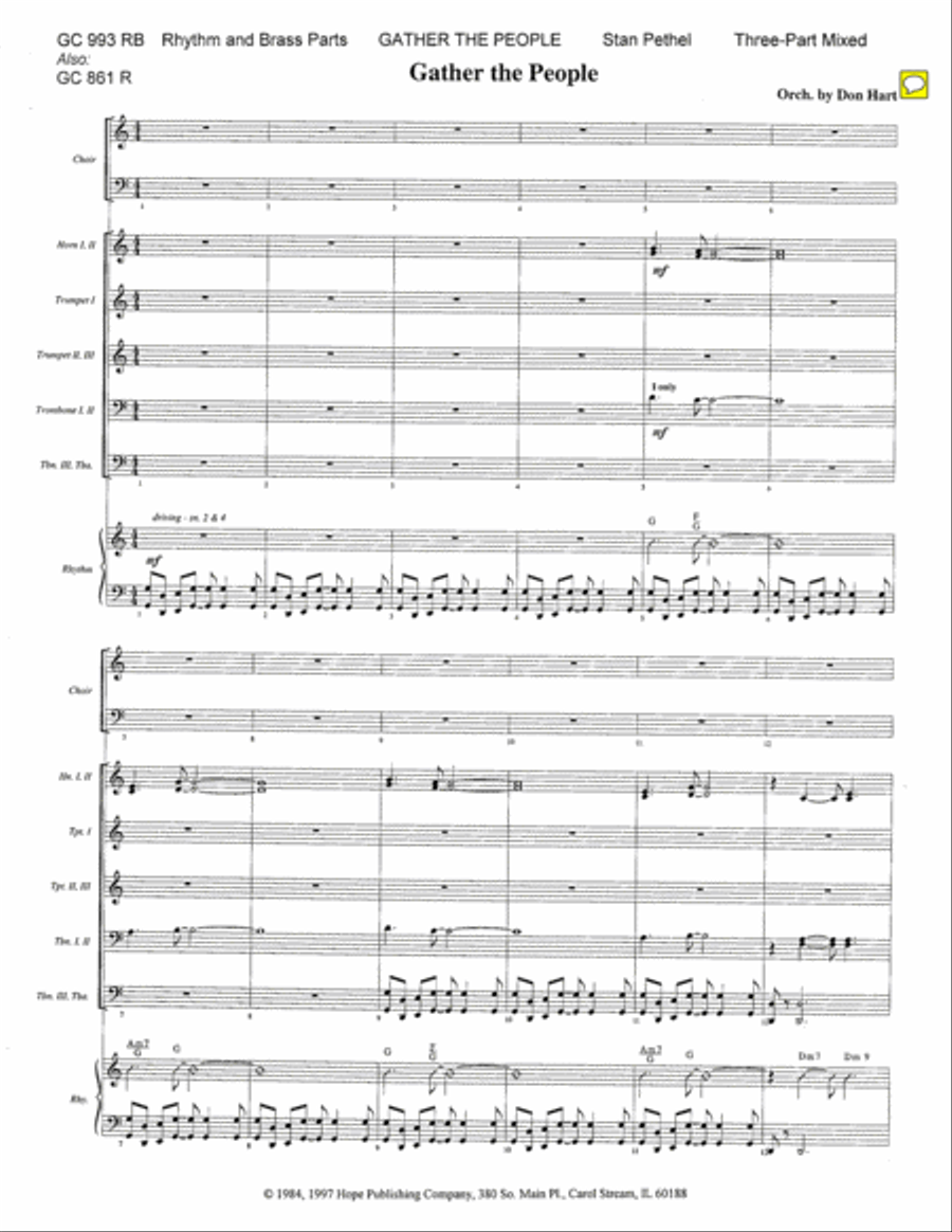 Gather the People Piano scores gallery preview page 1
