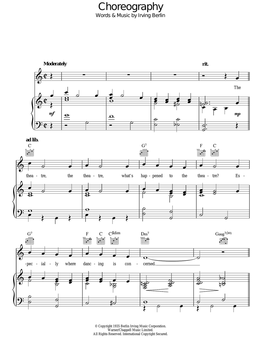 Choreography Guitar scores gallery preview page 1