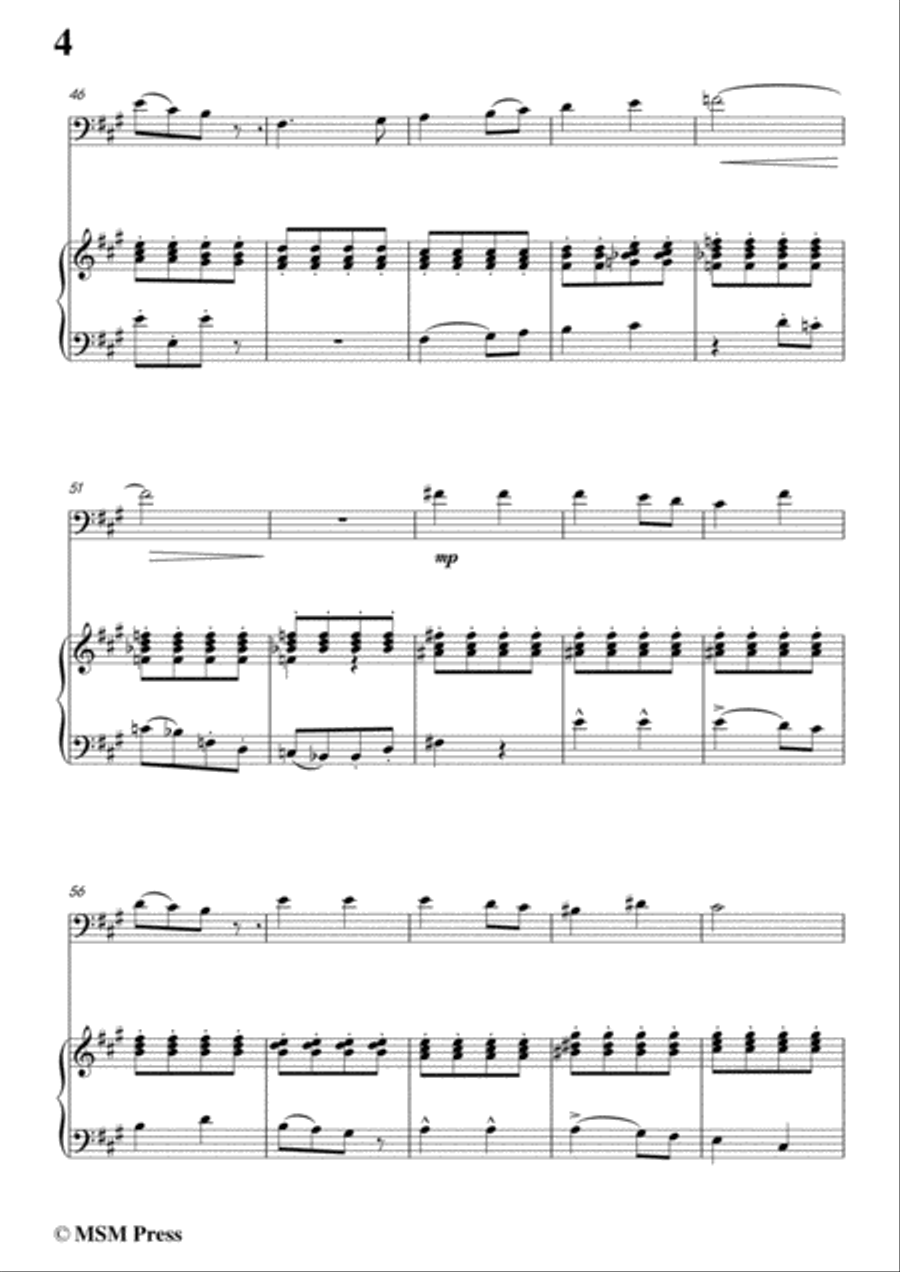 Berlioz-Villanelle,for Cello and Piano Voice scores gallery preview page 6