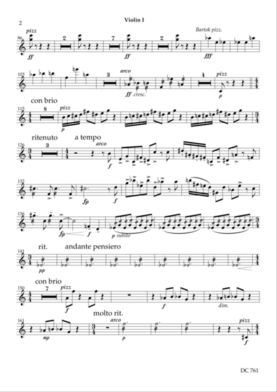 Symphony No.5 [string parts] String Quartet scores gallery preview page 2