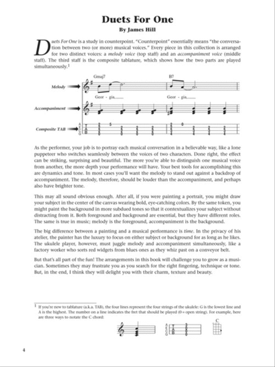 Jumpin' Jim's Ukulele Masters: James Hill Guitar Tablature scores gallery preview page 3
