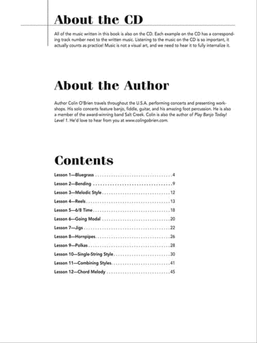 Play Banjo Today! Banjo scores gallery preview page 2