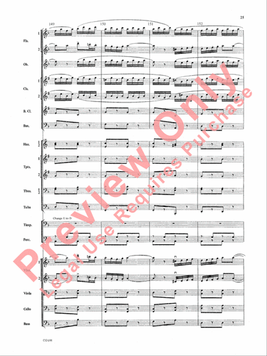 Bacchanale from Samson & Delilah (Score Only) Full Orchestra scores gallery preview page 28