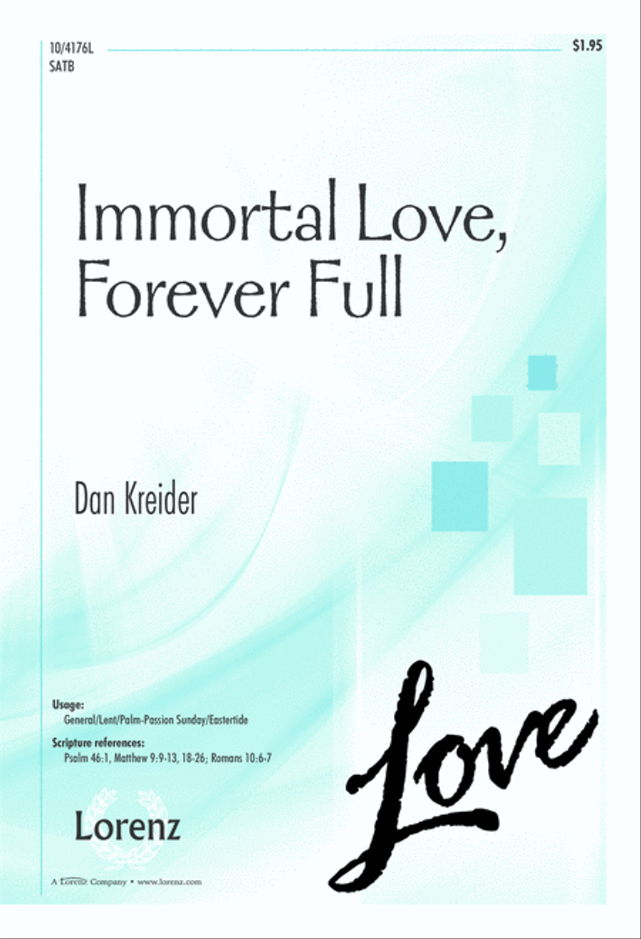 Immortal Love, Forever Full 4-Part scores gallery preview page 1
