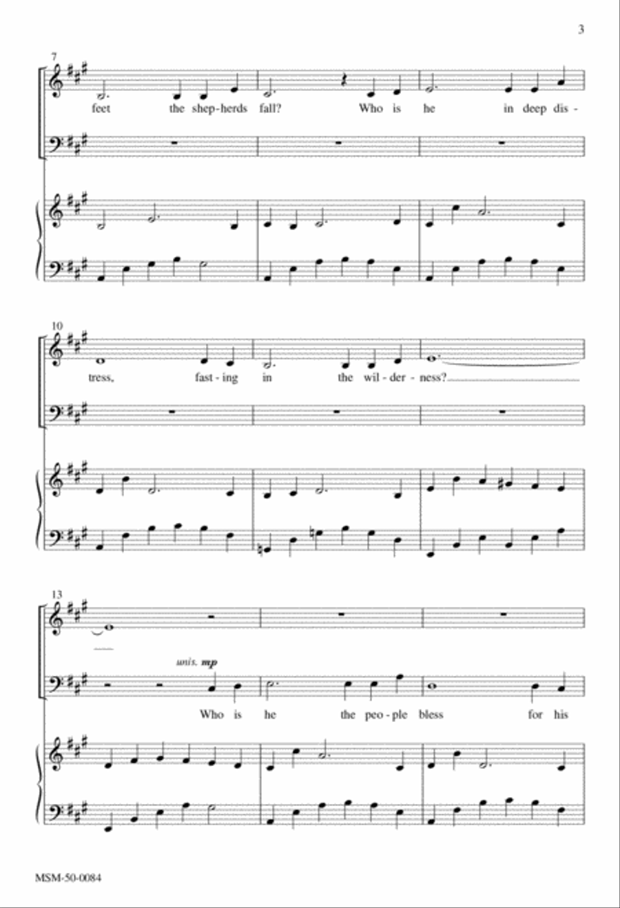 Who Is He in Yonder Stall 4-Part scores gallery preview page 2