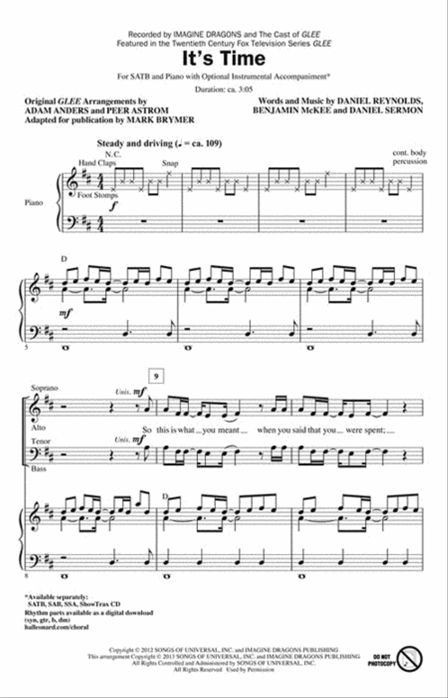 It's Time Choir scores gallery preview page 2