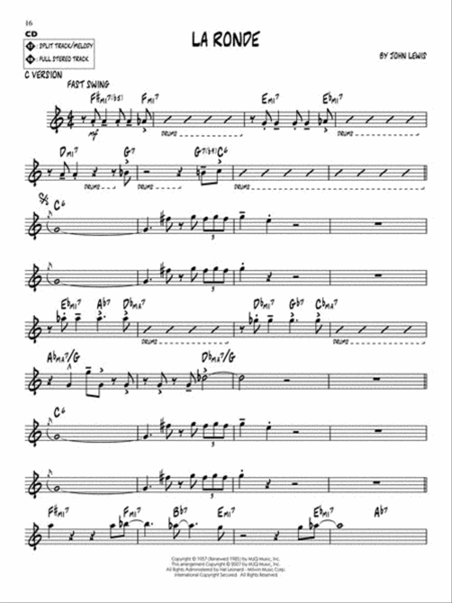 Modern Jazz Quartet Classics Jazz Ensemble scores gallery preview page 6