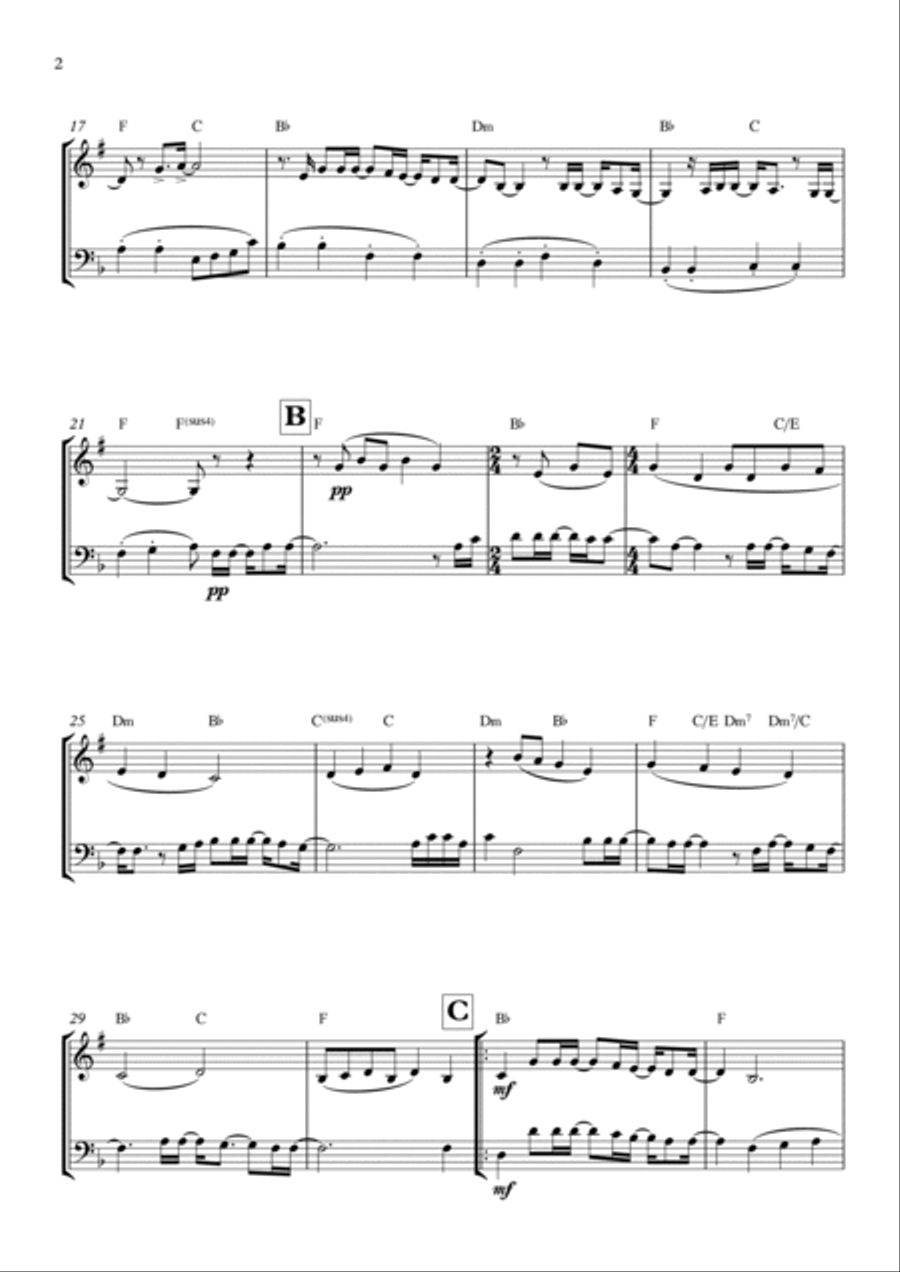 Goodness Of God Brass Duet scores gallery preview page 2