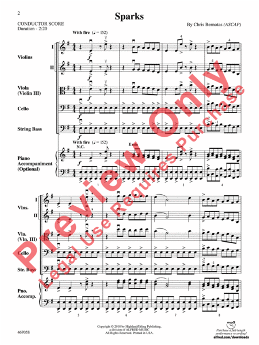 Sparks String Orchestra scores gallery preview page 3