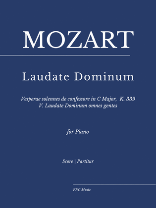 Book cover for Vesperae solennes de confessore, K. 339: V. Laudate Dominum (As played by Víkingur Ólafsson)