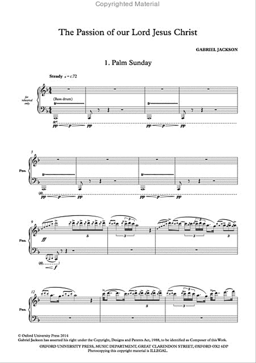 The Passion of our Lord Jesus Christ 4-Part scores gallery preview page 2