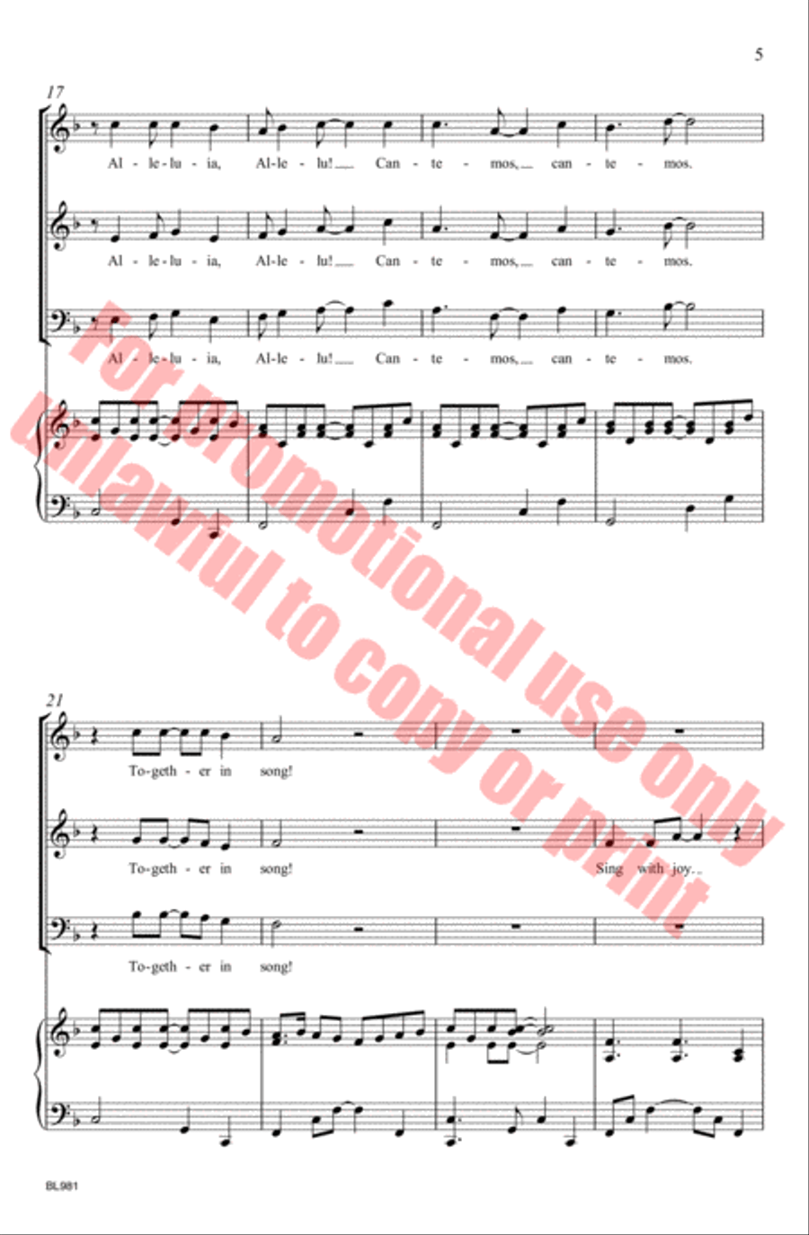 Cantemos! Cantemos! Choir scores gallery preview page 9