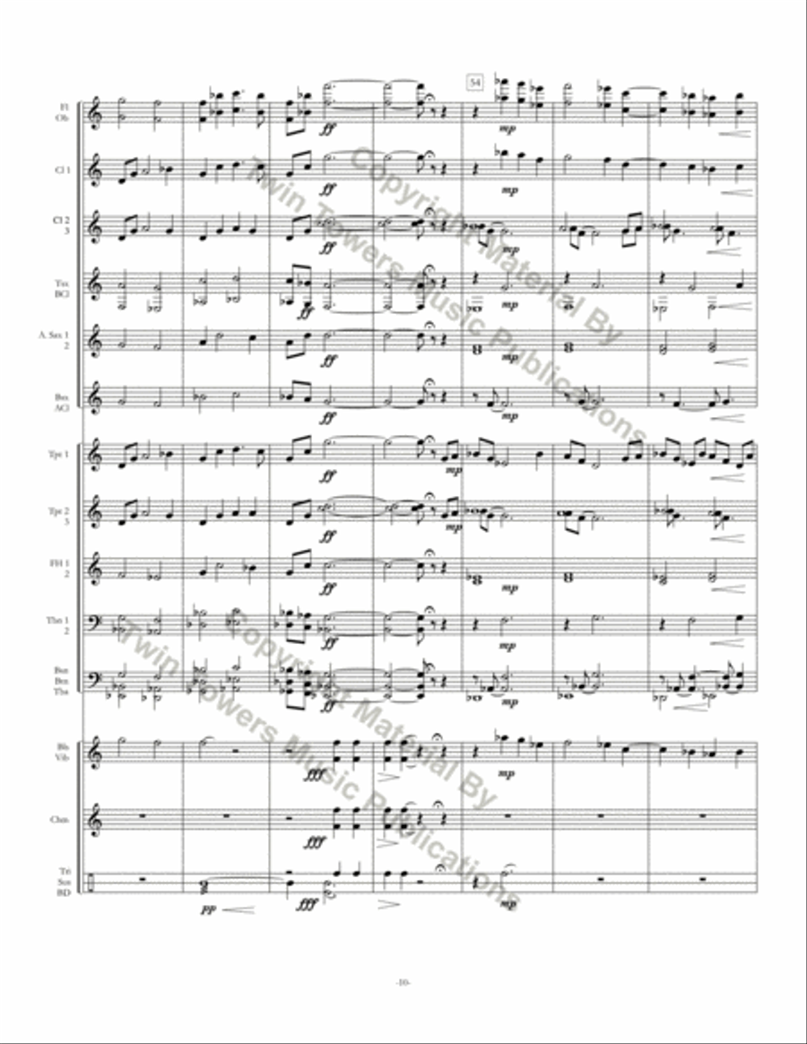 Nocturne Concert Band scores gallery preview page 11