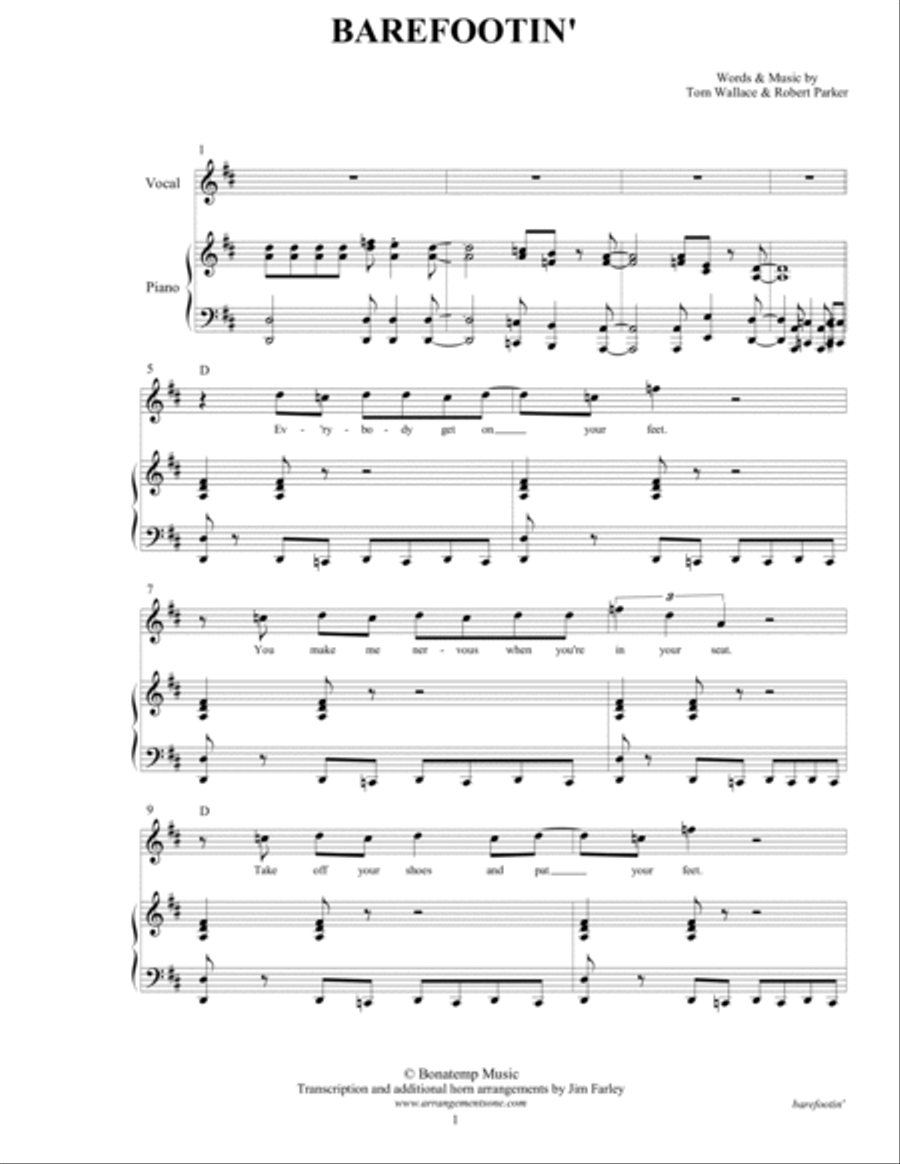 Barefootin' Voice scores gallery preview page 3