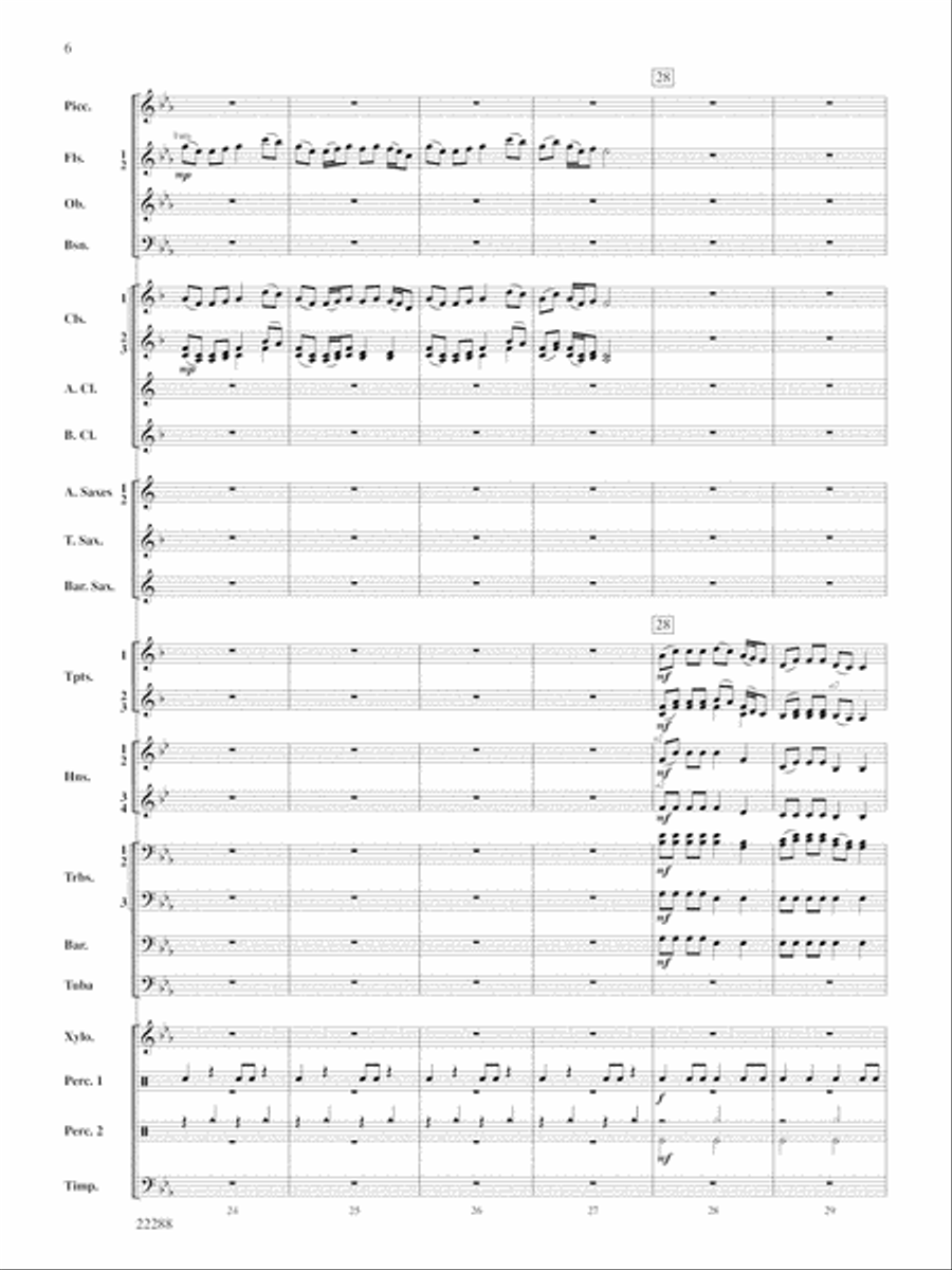 Mandjiani: Score Mandjiani: Score Concert Band scores gallery preview page 6