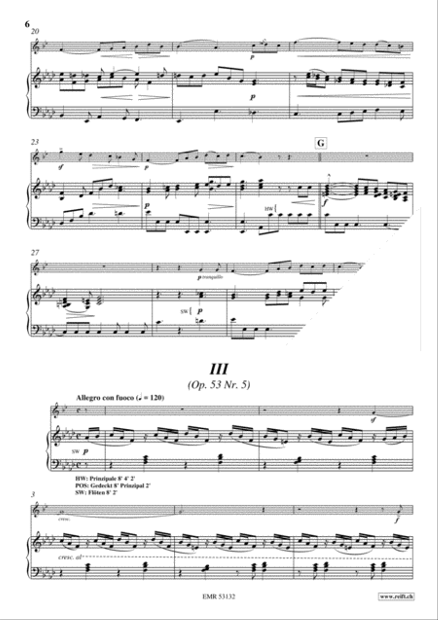 Drei Lieder ohne Worte Organ scores gallery preview page 6