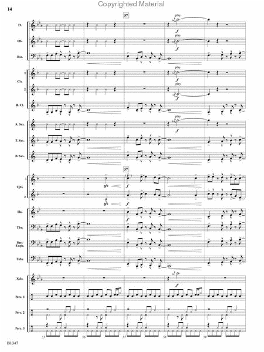 Santa's Fiesta! Concert Band scores gallery preview page 13