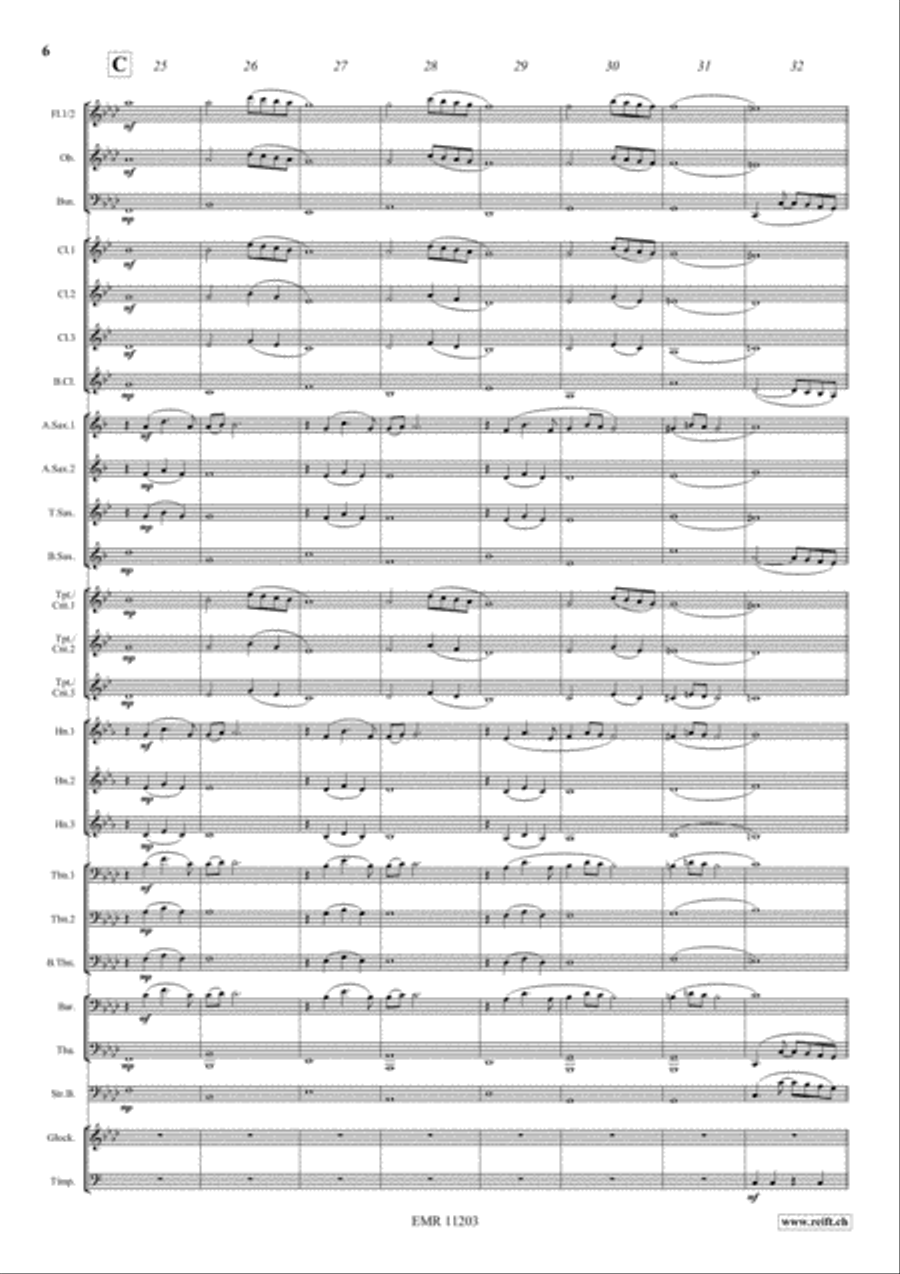 Ave Maria Ave Maria Concert Band scores gallery preview page 7