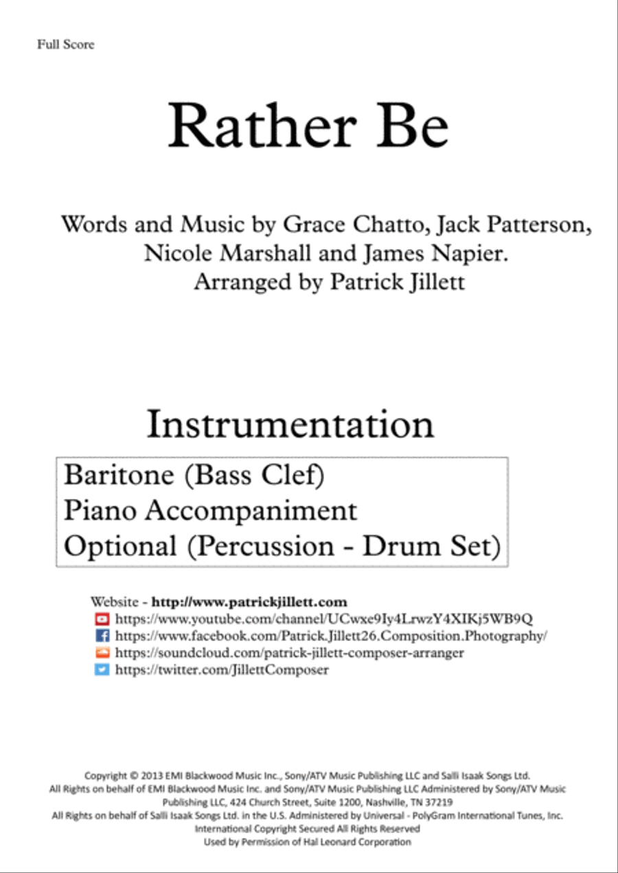 Rather Be Small Ensemble scores gallery preview page 2