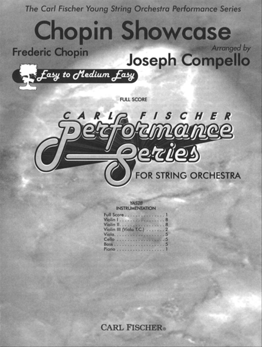 Chopin Showcase String Orchestra scores gallery preview page 1