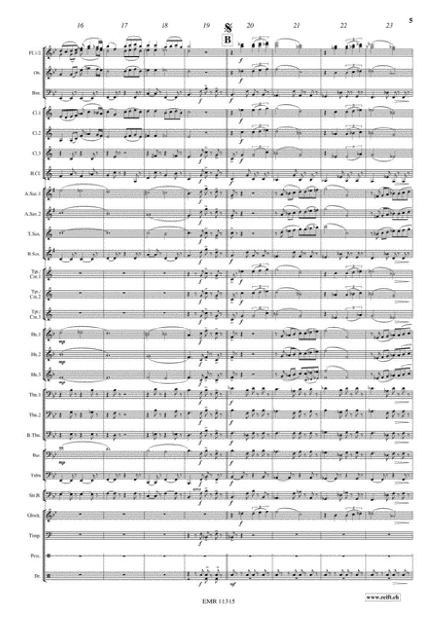 Por Una Cabeza Concert Band scores gallery preview page 6