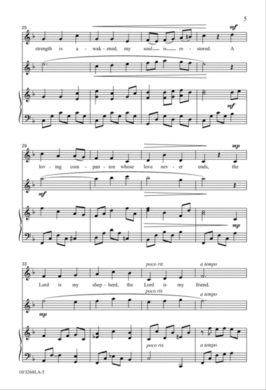 The Lord Is My Shepherd The Lord Is My Shepherd Unison Choir scores gallery preview page 3
