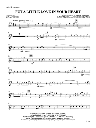 Put a Little Love in Your Heart: E-flat Alto Saxophone