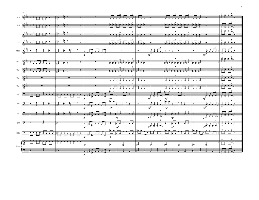 Poker Face Jazz Ensemble scores gallery preview page 4