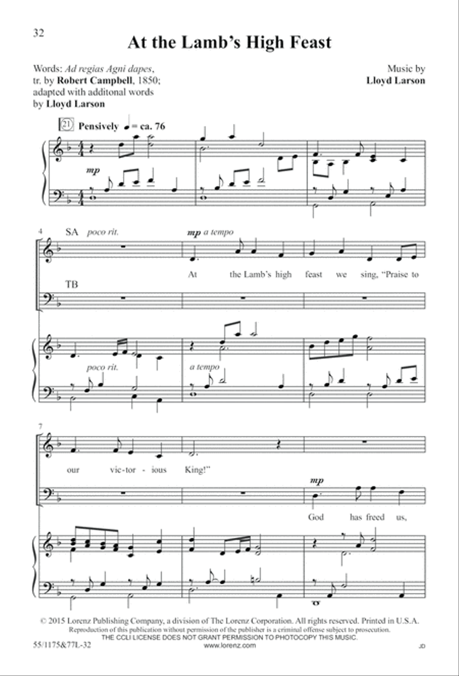 Behold the Lamb! Behold the Lamb! 4-Part scores gallery preview page 33