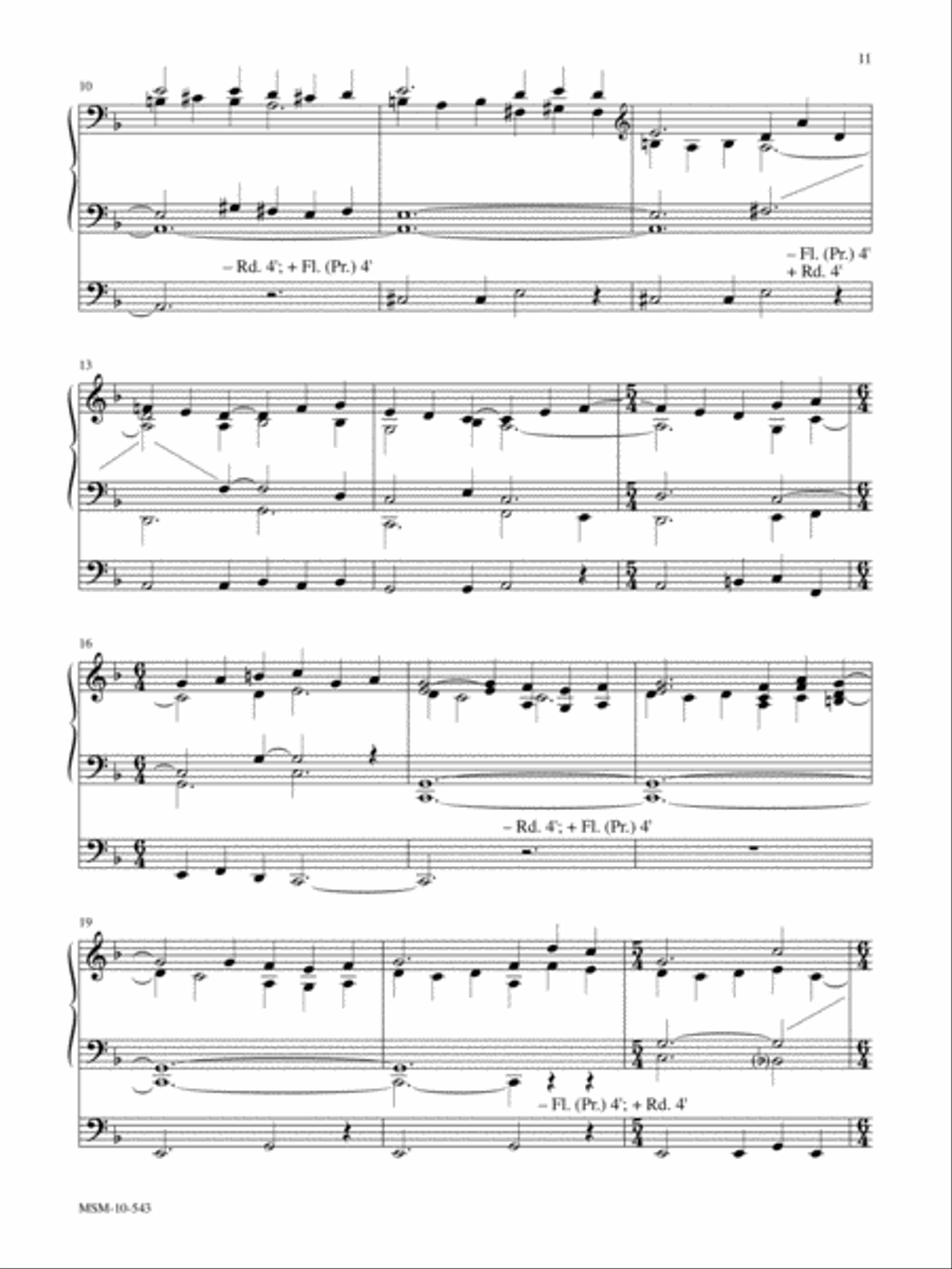 Three Hymns of Praise, Set 8 Organ scores gallery preview page 7