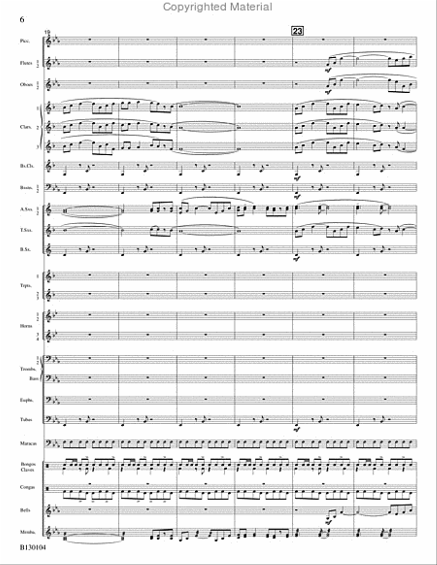 La Fiesta de San Antonio La Fiesta de San Antonio Concert Band scores gallery preview page 7
