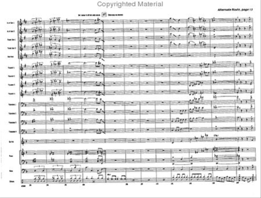 Alternate Route Jazz Ensemble scores gallery preview page 13