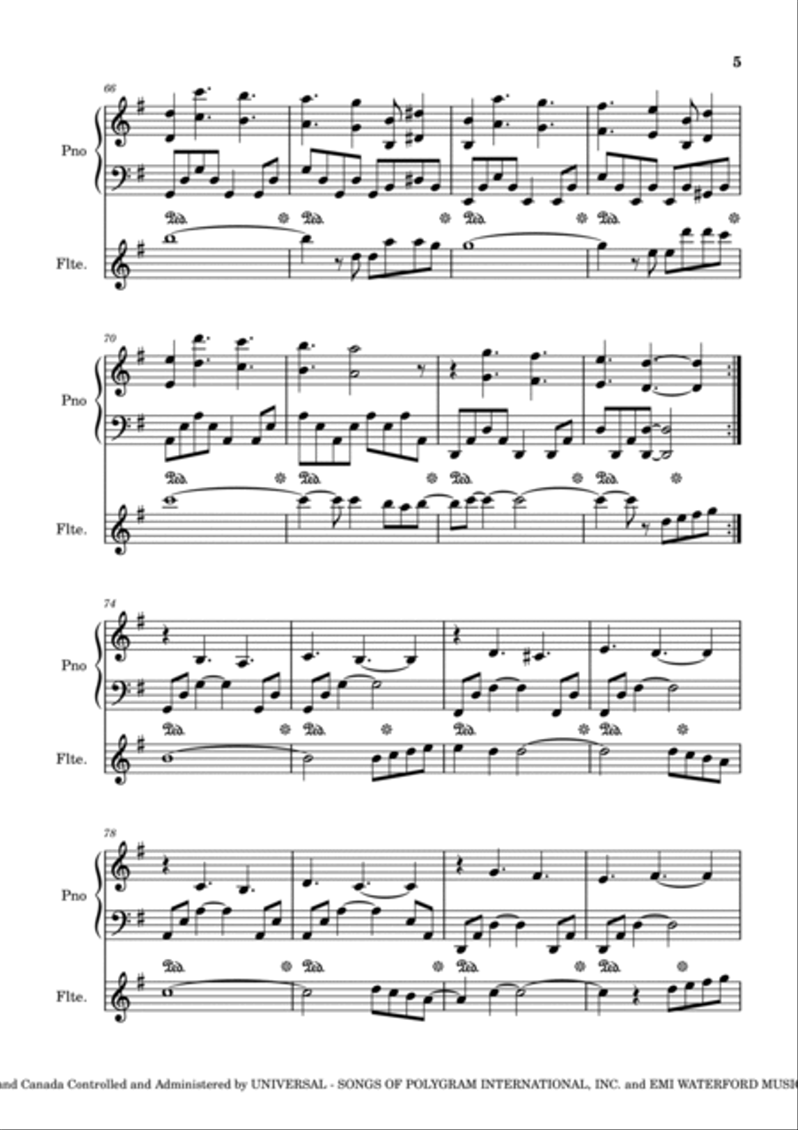 The Winner Takes It All Flute Solo scores gallery preview page 5