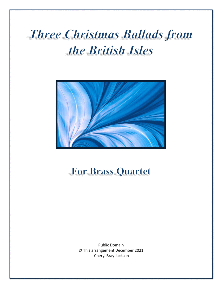 Three Christmas Ballads from the British Isles for Brass Quartet image number null