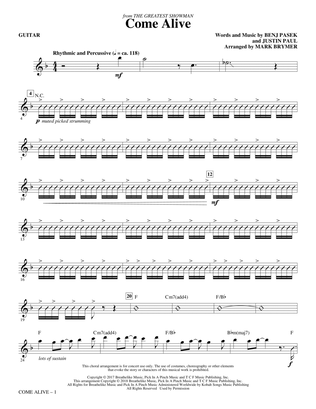 Come Alive (from The Greatest Showman) (Arr. Mark Brymer) - Guitar
