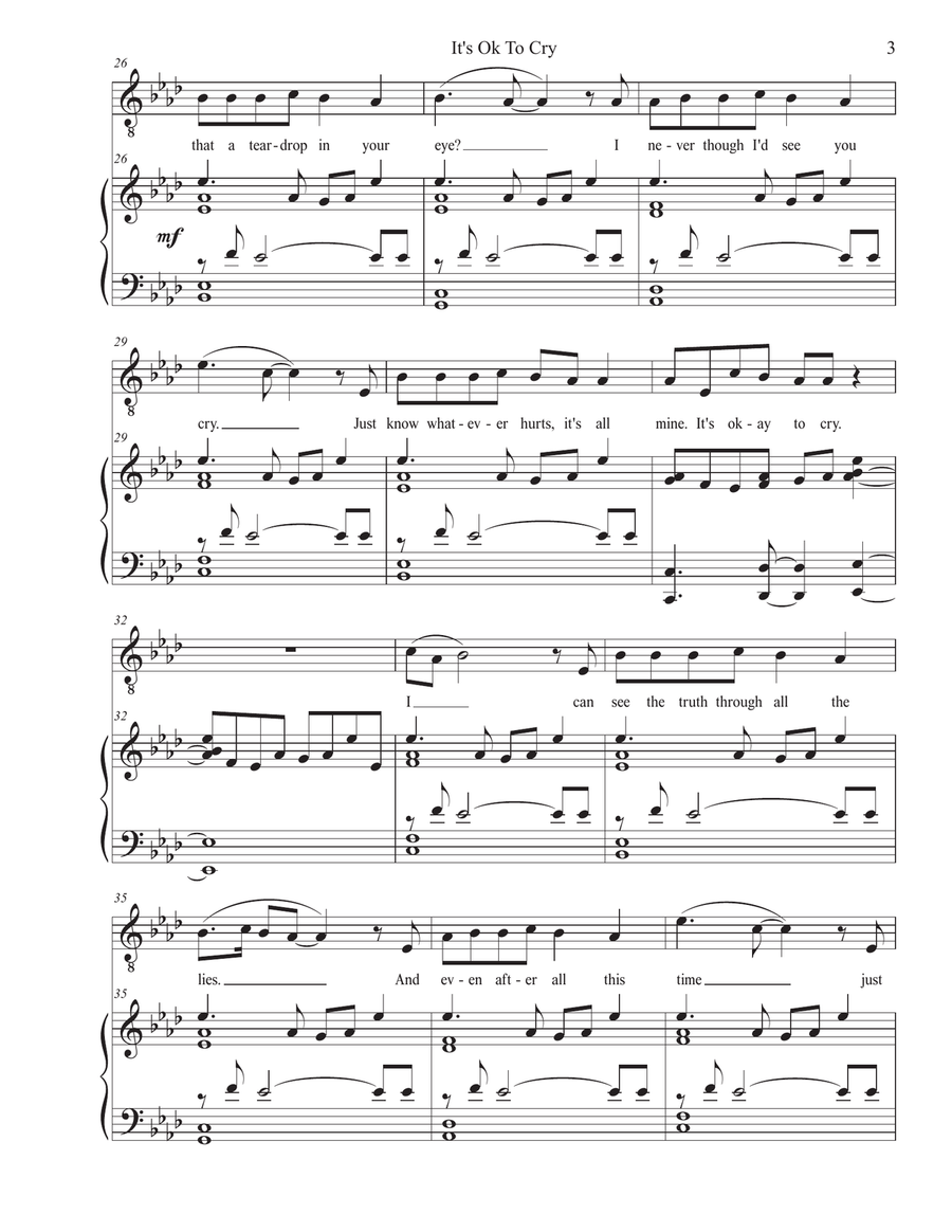 It's Okay To Cry Voice scores gallery preview page 4