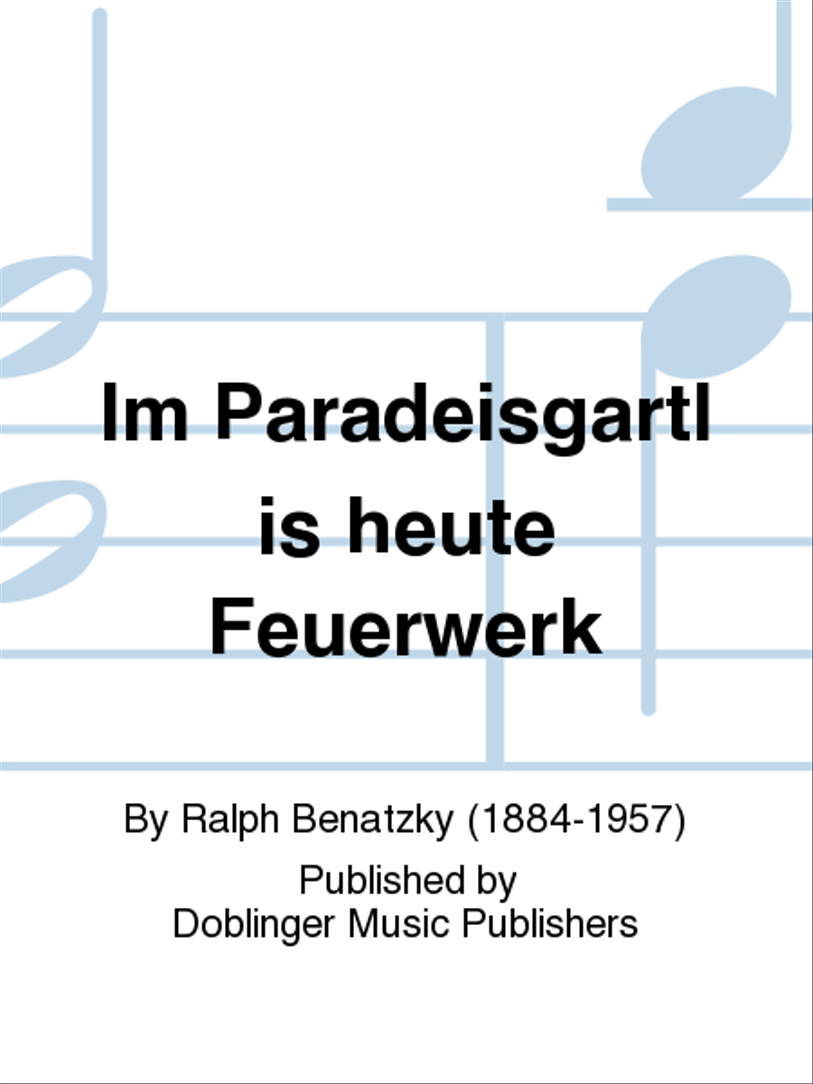 Im Paradeisgartl is' heut' Feuerwerk Voice scores gallery preview page 1