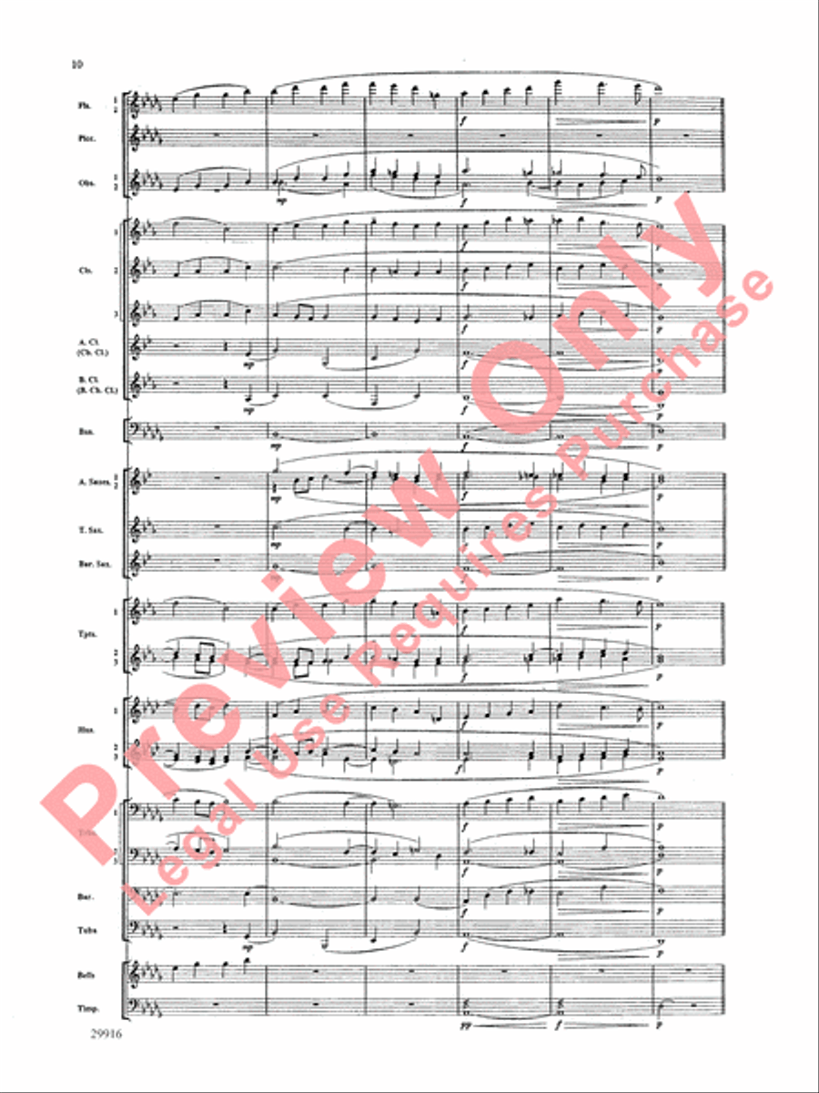 Prologue Prayer and Dream Pantomime (from the opera Hansel and Gretel) Concert Band scores gallery preview page 11