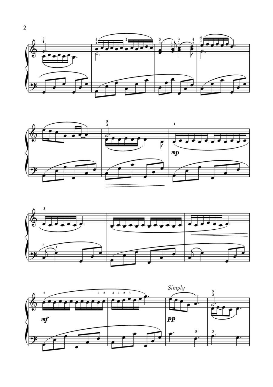 Curlews Piano Solo scores gallery preview page 2