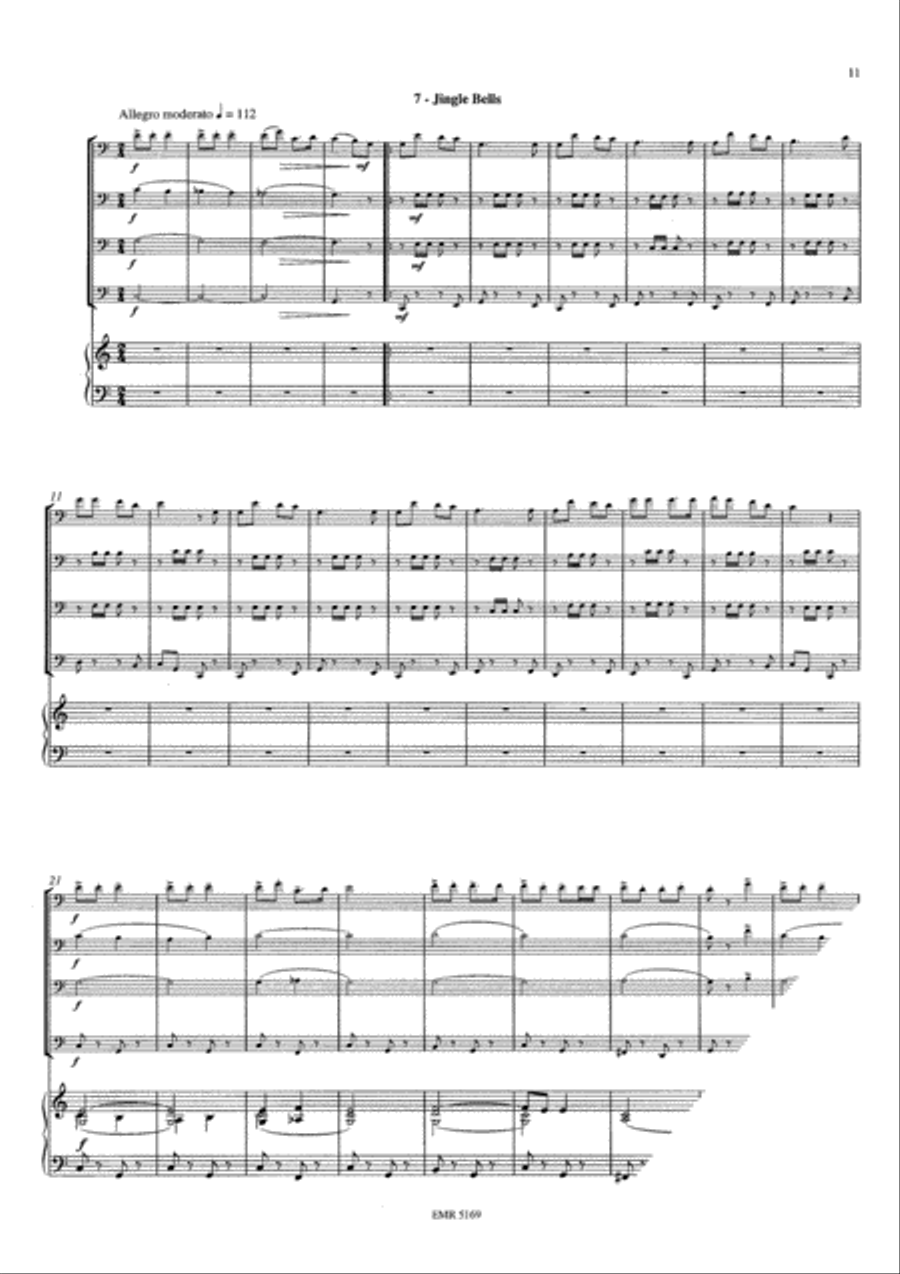 Christmas Carols Christmas Carols Euphonium Quartet scores gallery preview page 9