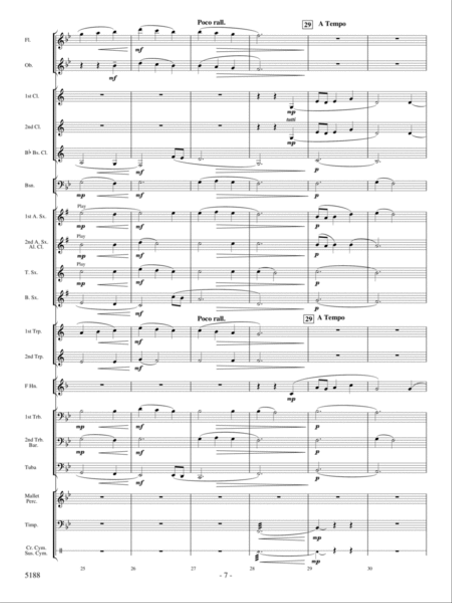 A Song of Hope A Song of Hope Concert Band scores gallery preview page 6