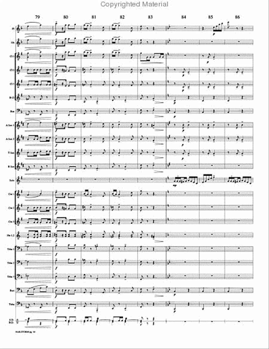 Hailstorm Hailstorm Concert Band scores gallery preview page 17