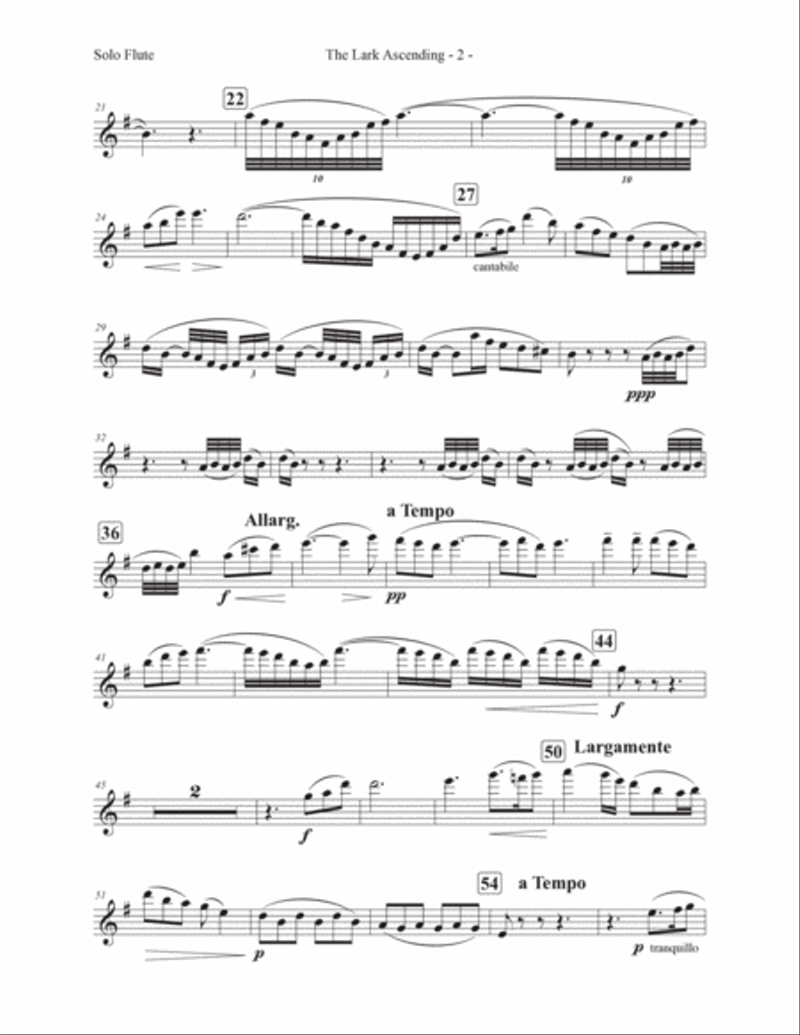 The Lark Ascending The Lark Ascending Flute Solo scores gallery preview page 5