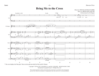 Book cover for Bring Me to the Cross - Full Score