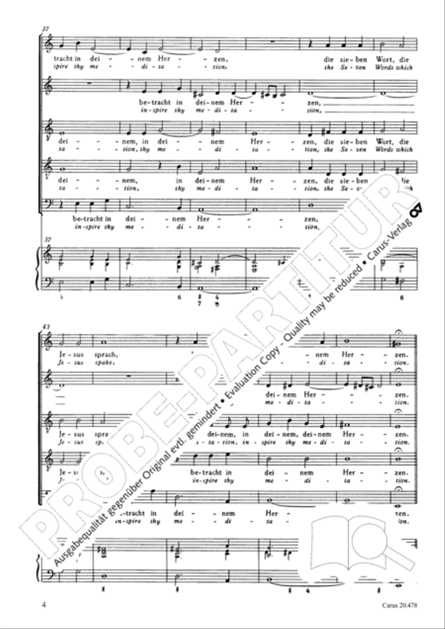 The seven last words from the cross SATTB scores gallery preview page 11