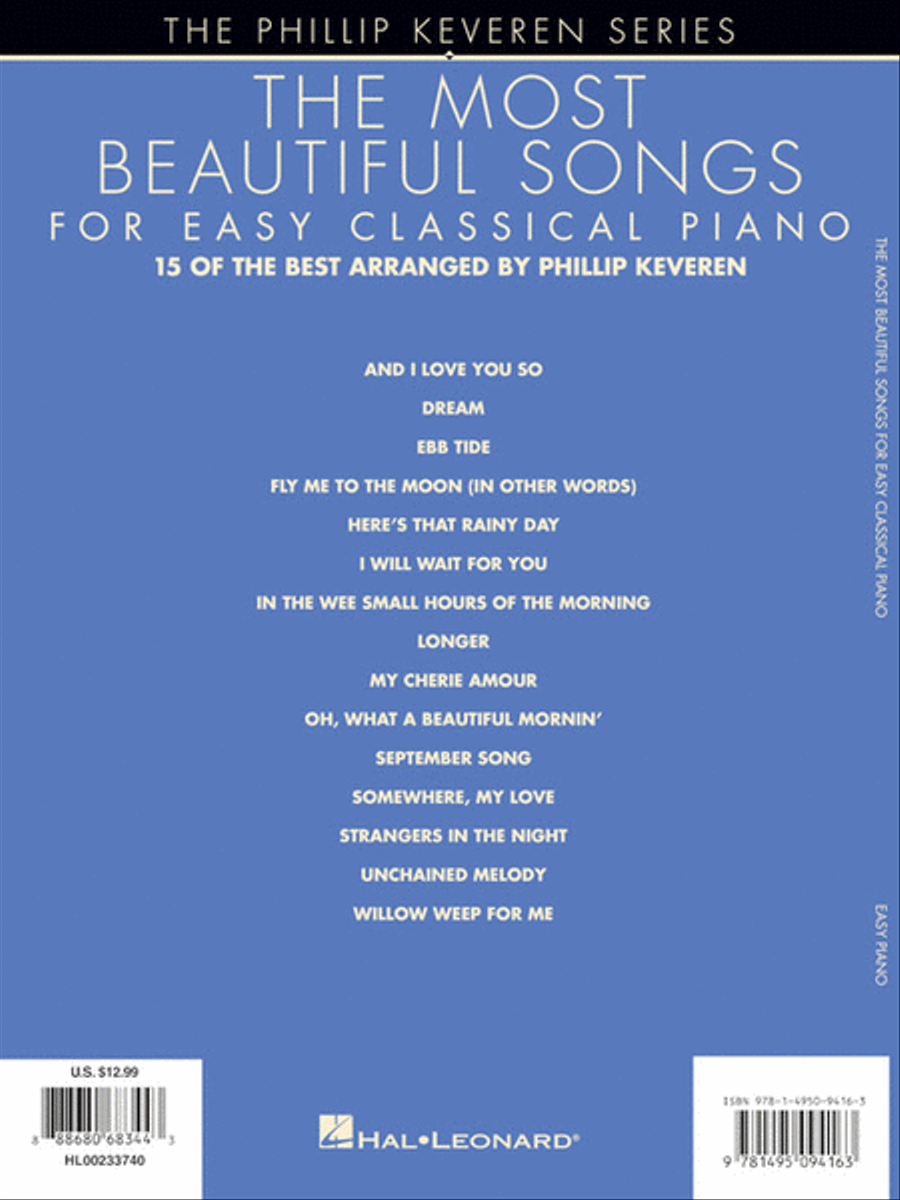 The Most Beautiful Songs for Easy Classical Piano Easy Piano scores gallery preview page 6